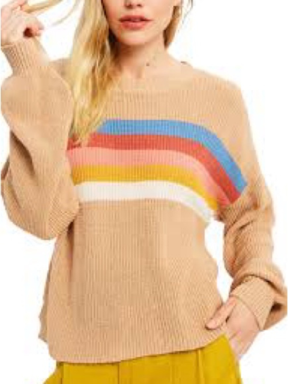 Wishlist Retro Stripe Knit Sweater - Women